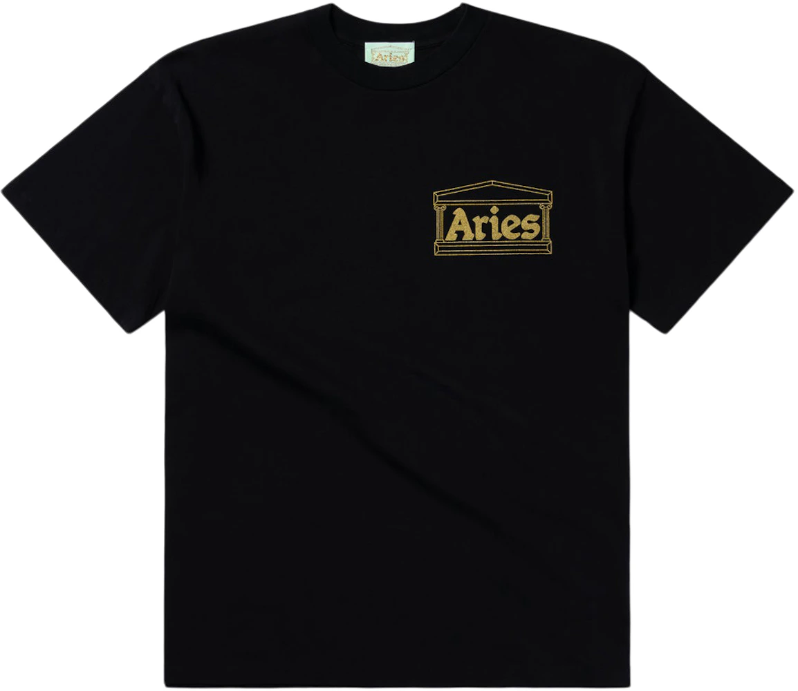 Aries Temple T-shirt Black Men's - SS22 - US