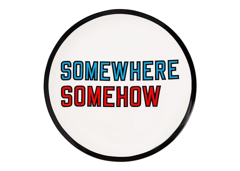 Artist Plate Project x Lawrence Weiner Somewhere Somehow Plate (Edition of 250)