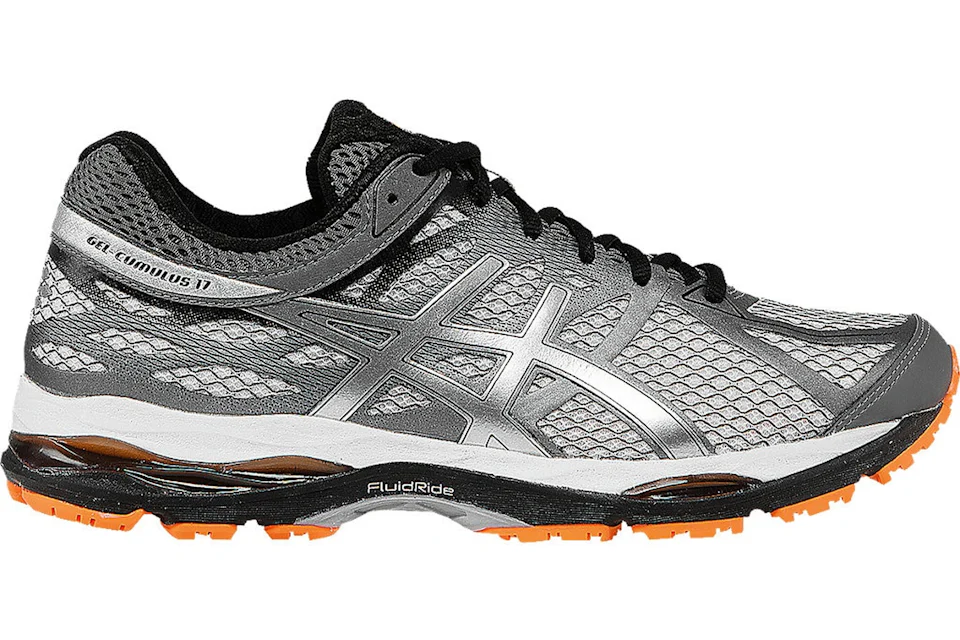 ASICS Gel Cumulus 17 White Silver Hot Orange Uomo Sneakers IT