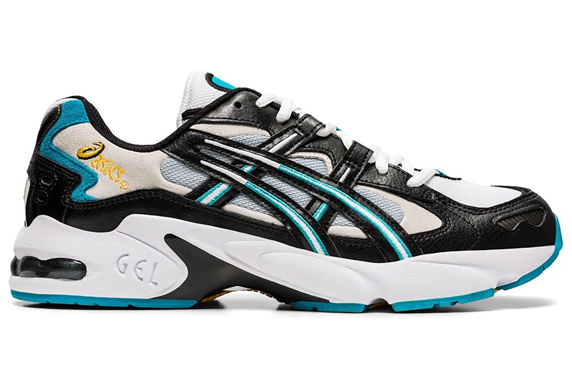 Pre-owned Asics Gel-kayano 5 Og Black Turquoise In Black/white