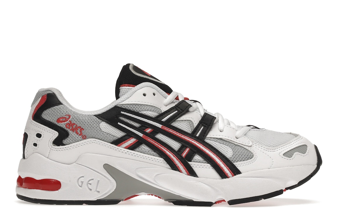 Pre-owned Asics Gel-kayano 5 Og White Black Red In White/black/red