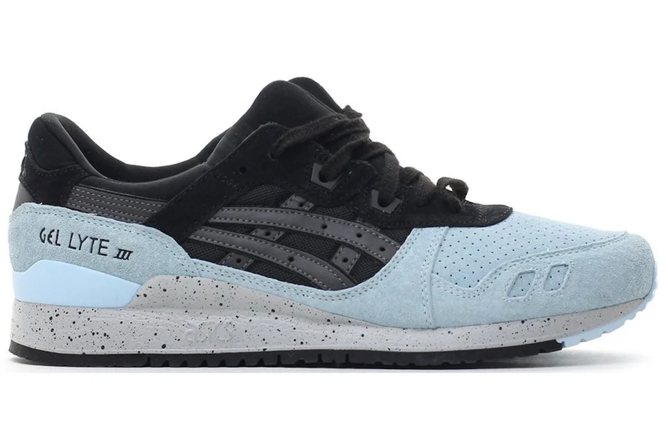 ASICS Gel Lyte III Black Light Blue Speckle Grey Men s H7M3L