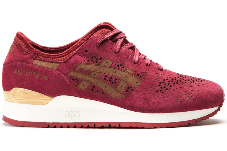ASICS Gel Lyte III Laser Cut Burgundy Men s H5E3L 2525 GB