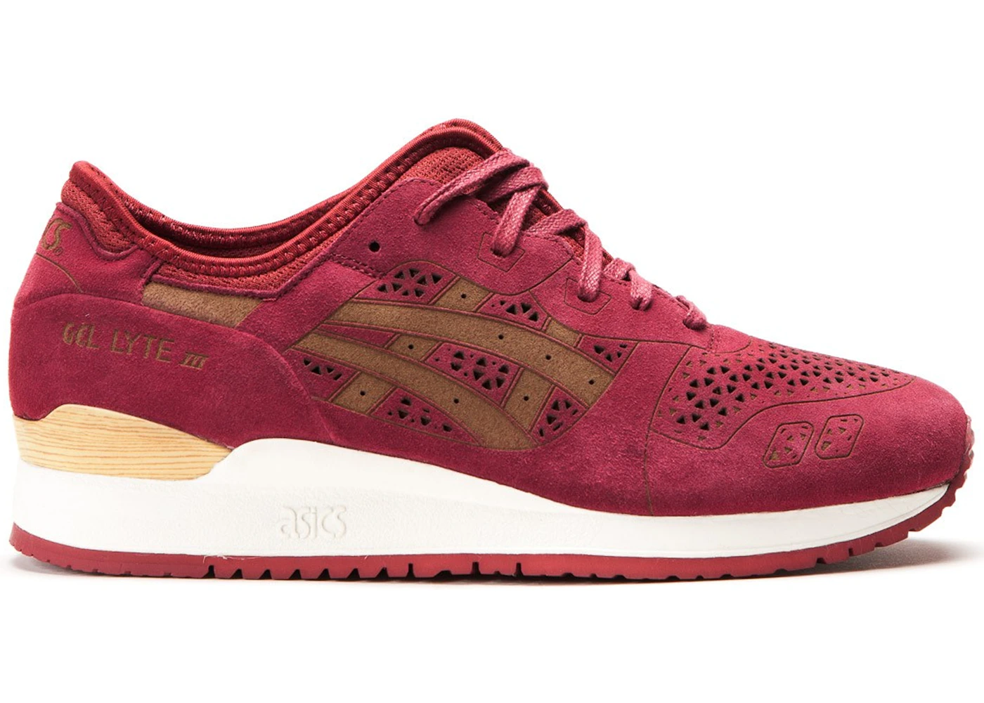 ASICS Gel Lyte III Laser Cut Burgundy Men s H5E3L 2525 US