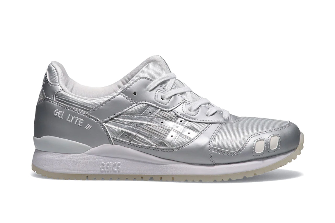 Click to view more detailed imagery on our partner's website Pre-owned Asics Gel-lyte Iii Medal Pack Metallic Silver In Metallic Silver/white-ice