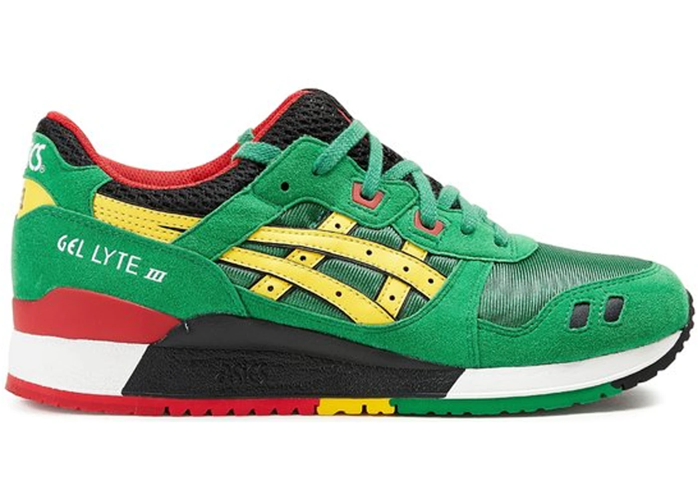ASICS Gel Lyte III Rasta Pack Green Men s H514N 8404 US