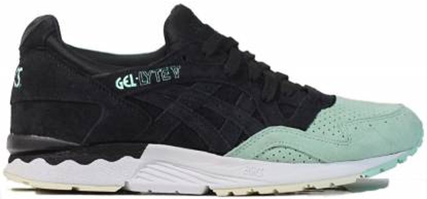 Asics Gel Lyte V Black Mint H737l 9090 Asics Gel Lyte V Black Mint H737l 9090