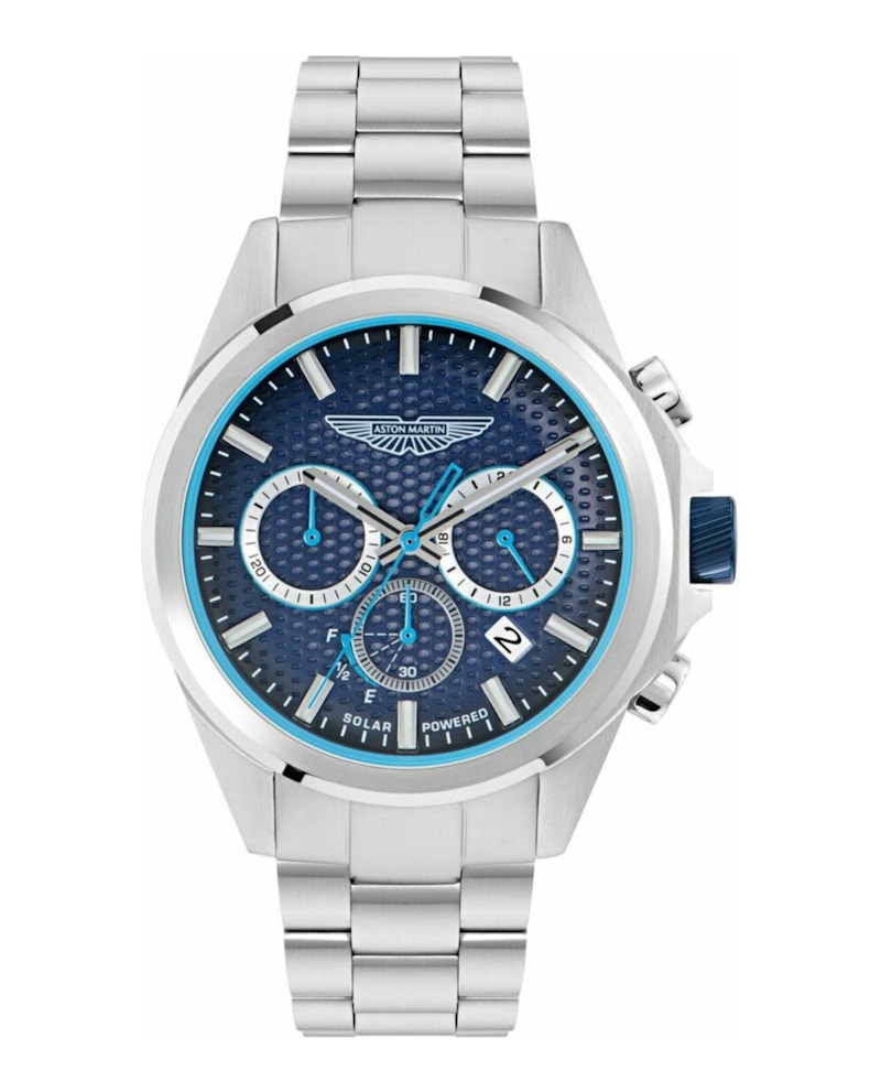 Men's Aston Martin HLC Chrono Solar Bracelet Watch MTRH2S603 in Stainless Steel