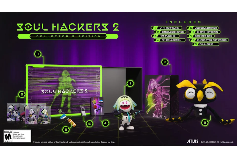 Atlus PS5 Soul Hackers 2 Collectors Edition Video Game Bundle - US
