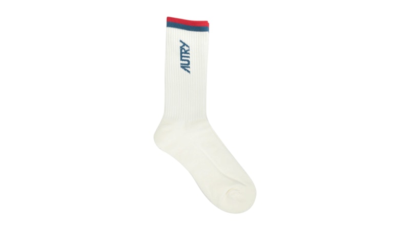 Autry Logo Sports Socks White
