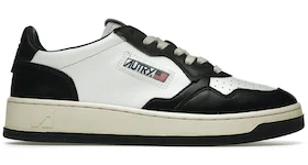 Autry Medalist Leather Low Black White