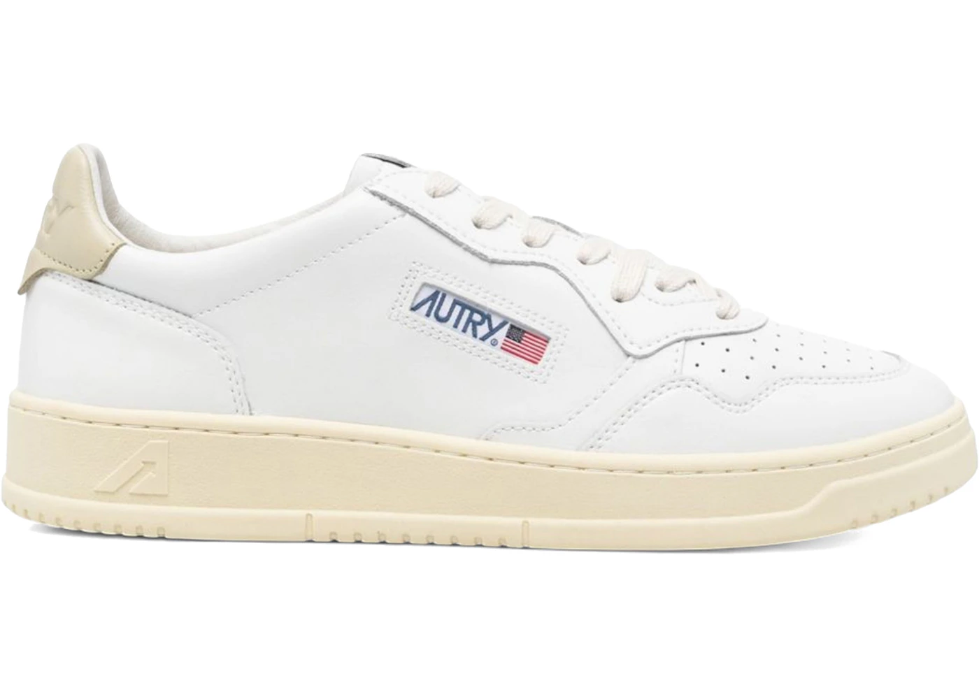 Autry Medalist Leather Low White Tidal Foam Men's - AULM-LL87 - US