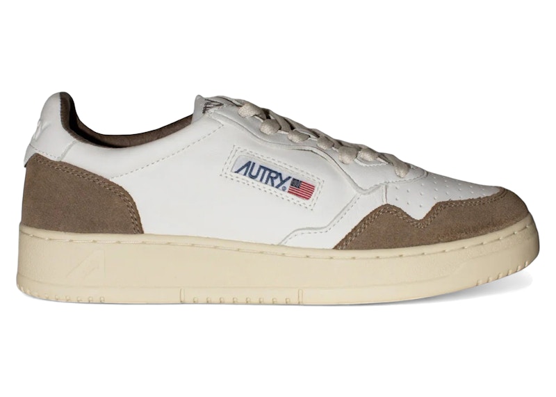 スニーカー AUTRY MEDALIST LOW WOM GOAT/SUEDE WHT/TOBACCO (AULW GS43) Autry Medalist Low Goat/Suede Wht/Tobacco AULM-GS43 - Welcome