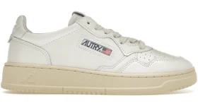 Autry Medalist Leather Low White (Women's)
