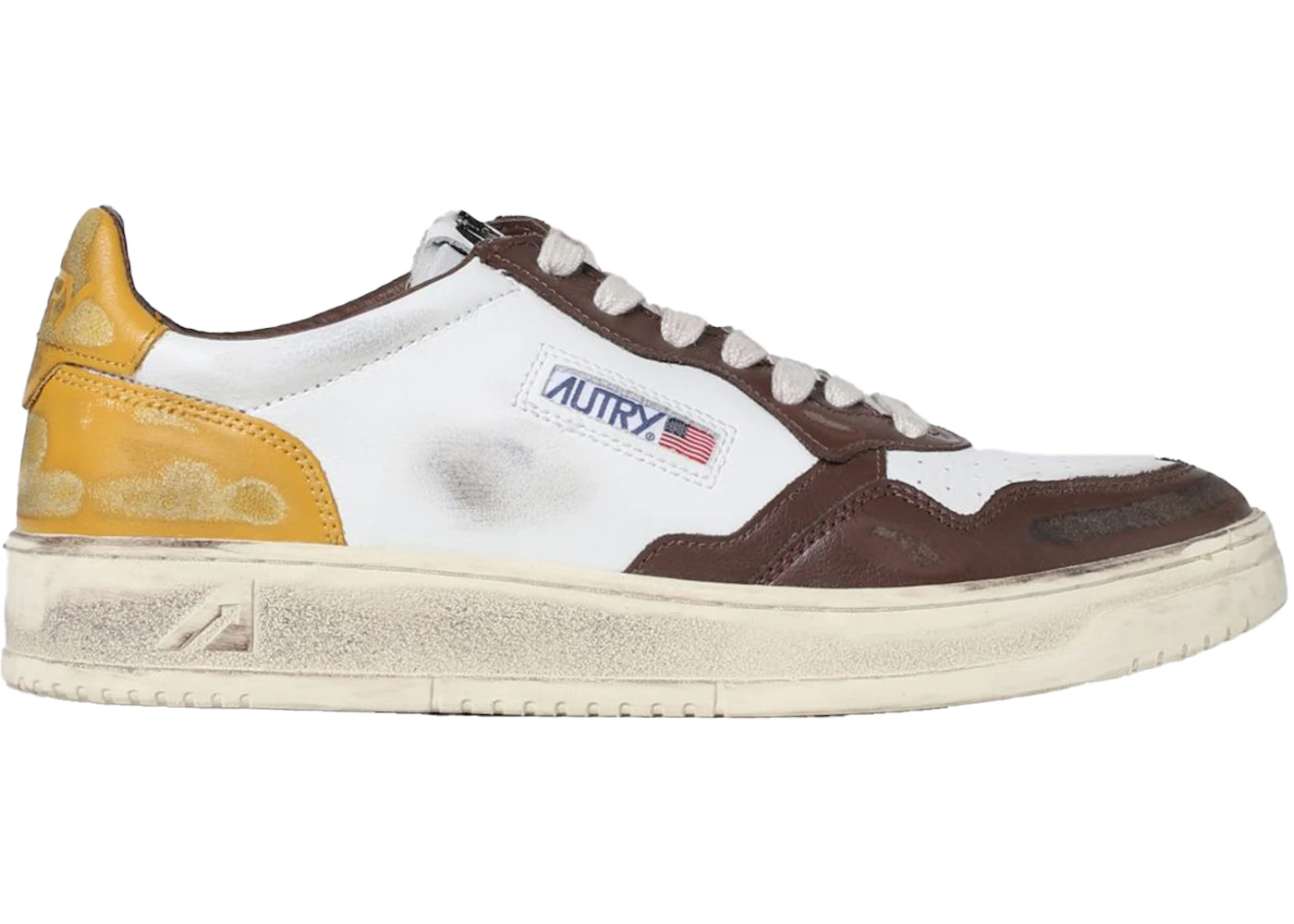 Autry Medalist White Brown Honey Men's - AVLMSV12 - US