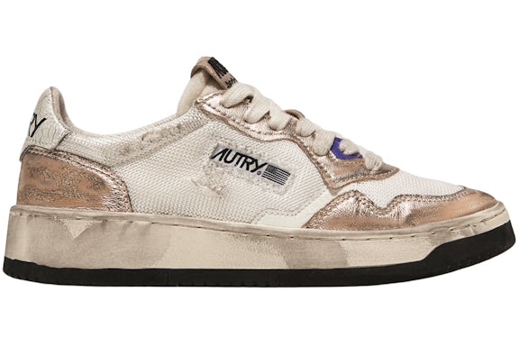 Autry Super Vintage Low Blanco Metallic Rosa (de mujer)
