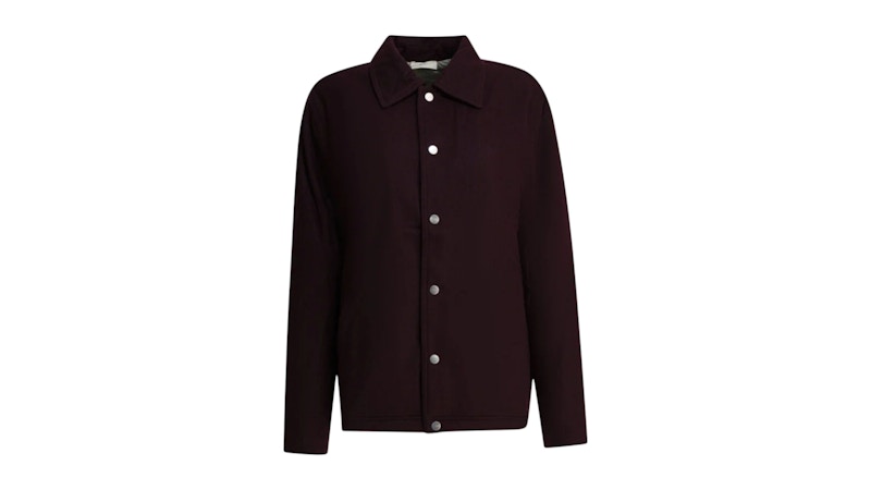 Autry Wool Blend Overshirt Bordeaux