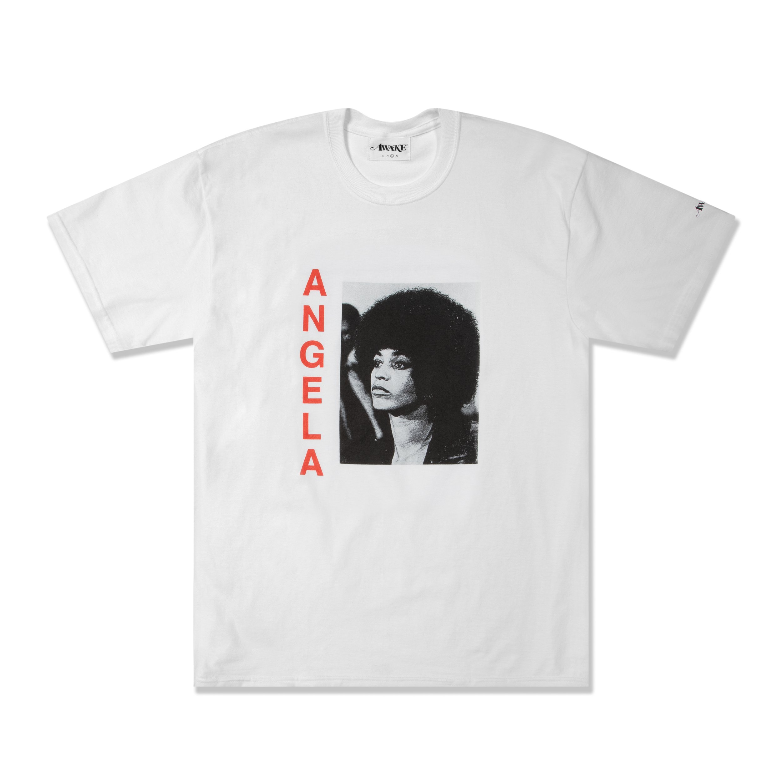 Awake Angela Davis T-shirt White