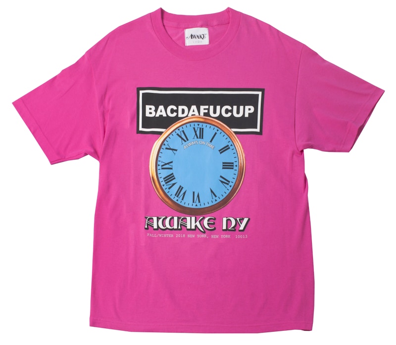 Awake BACDAFUCUP Tee Magenta