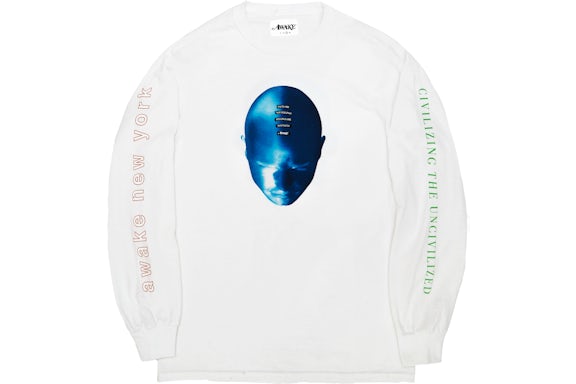 Awake Civilized Long Sleeve Tee White