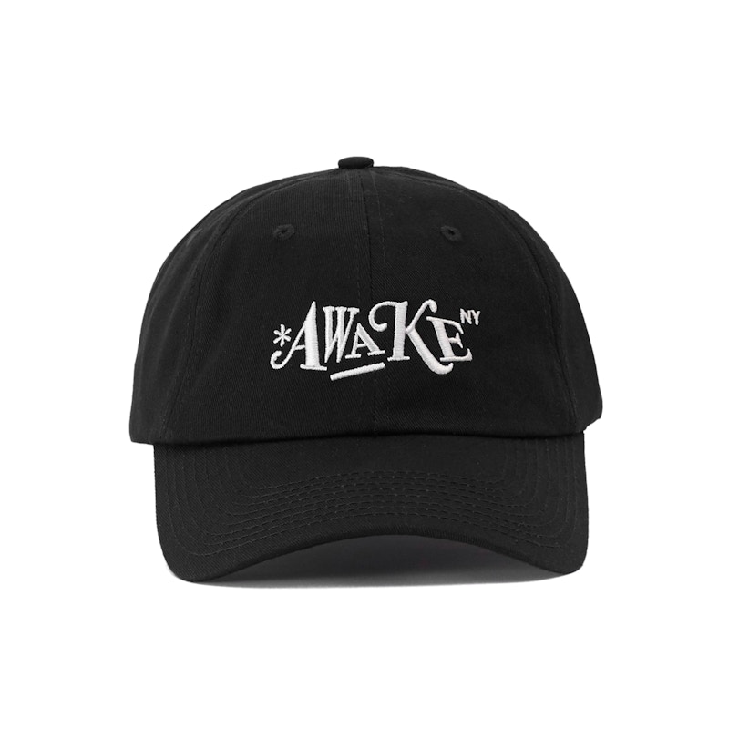 Awake Distorted Logo Dad Cap Black