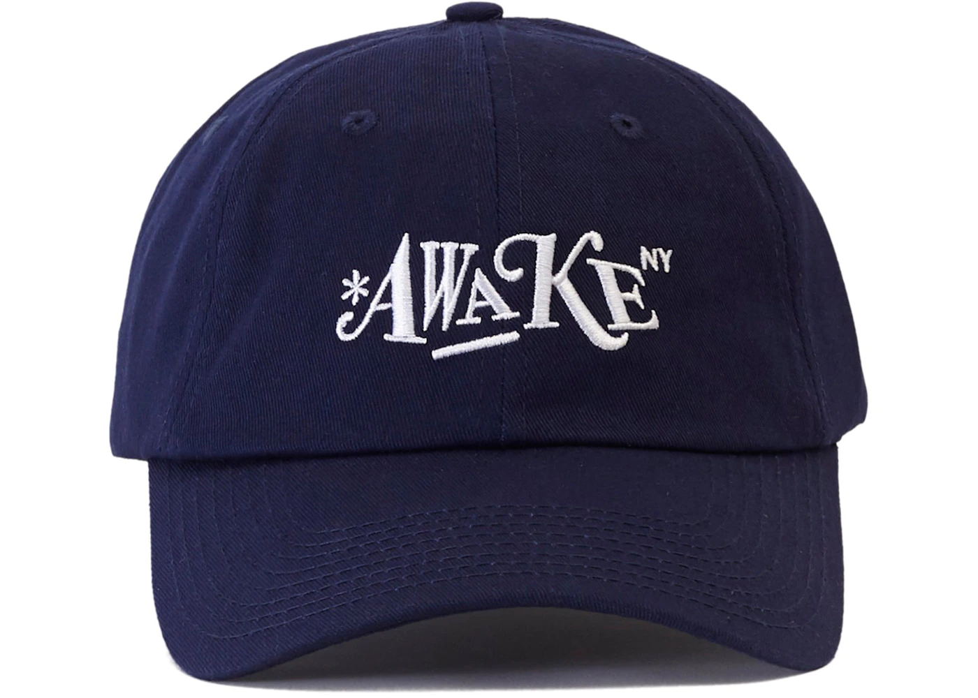 Awake Distorted Logo Dad Cap Navy - SS19