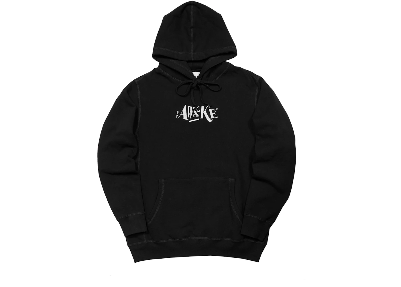 Awake Distorted Logo Hoodie Black Men s SS19 US