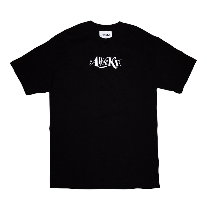 Awake T-shirt con logo distorto Nero