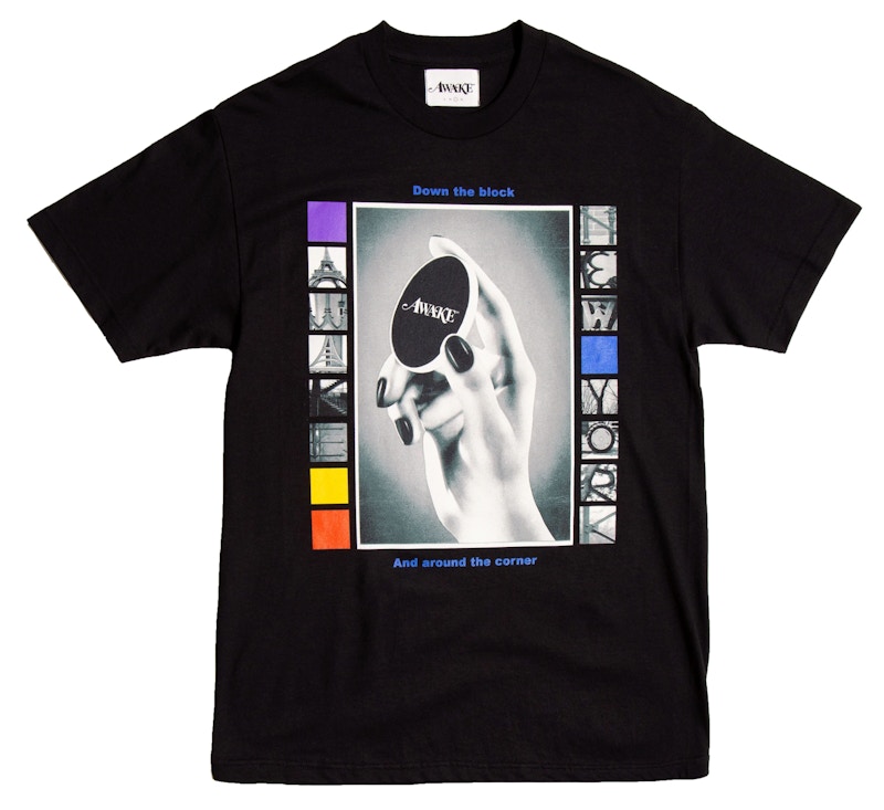 Awake Down The Block Tee Black