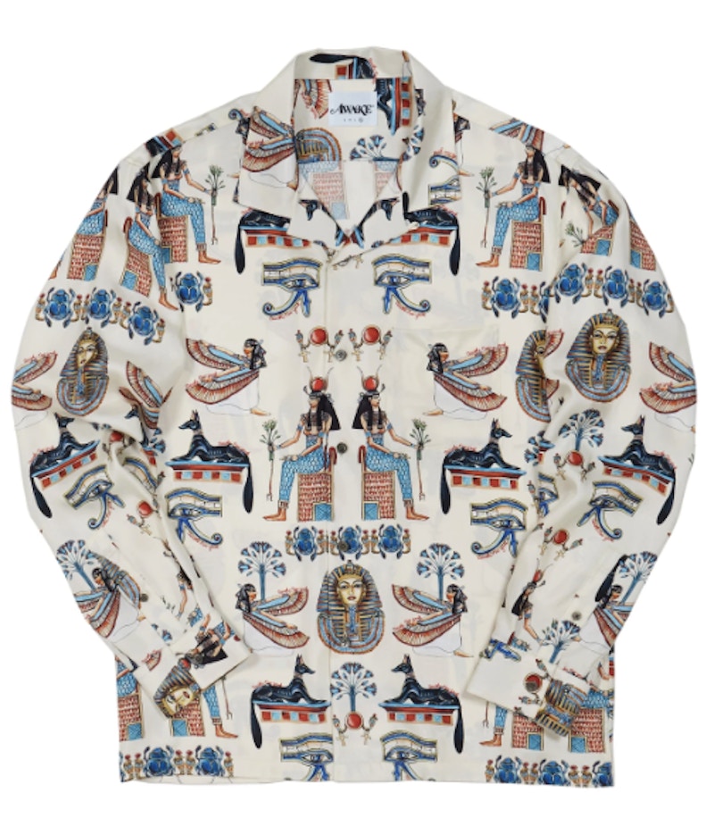 Awake Egyptian Button Down Shirt Cream