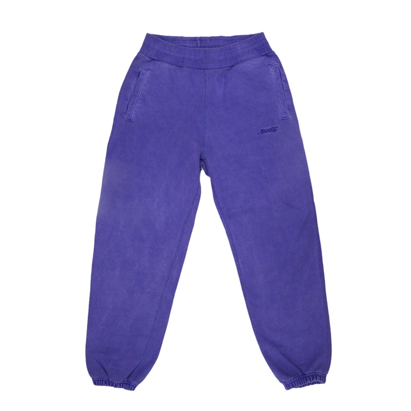 Awake Embroidered Logo Sweatpants Purple