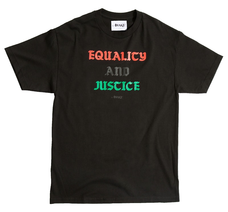 Awake Equality and Justice Tee Black