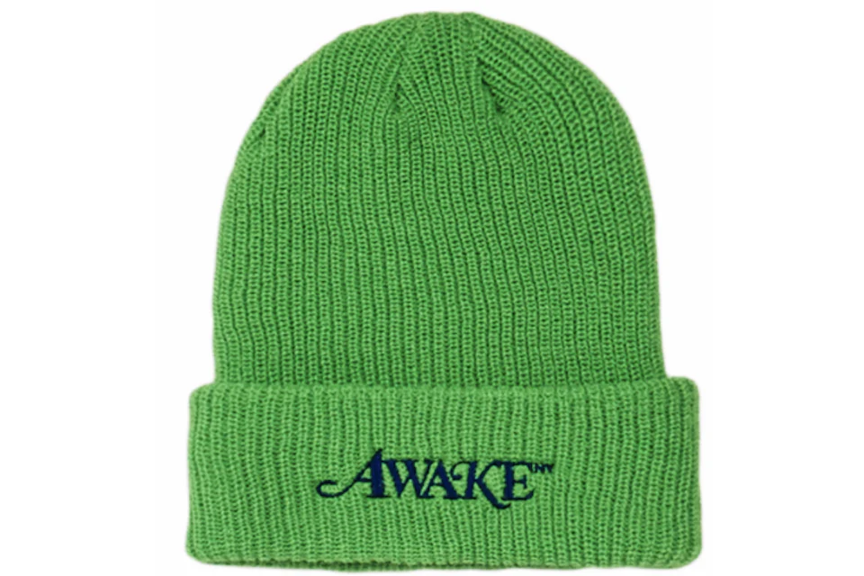 Awake Loose Gauge Classic Logo Beanie Green