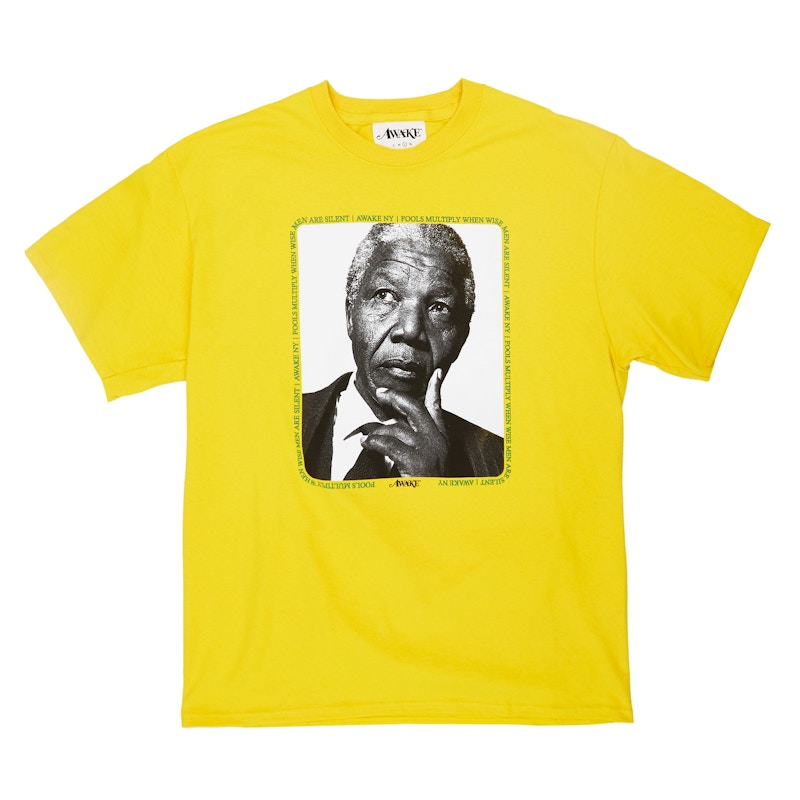 Awake Mandela Tee Yellow