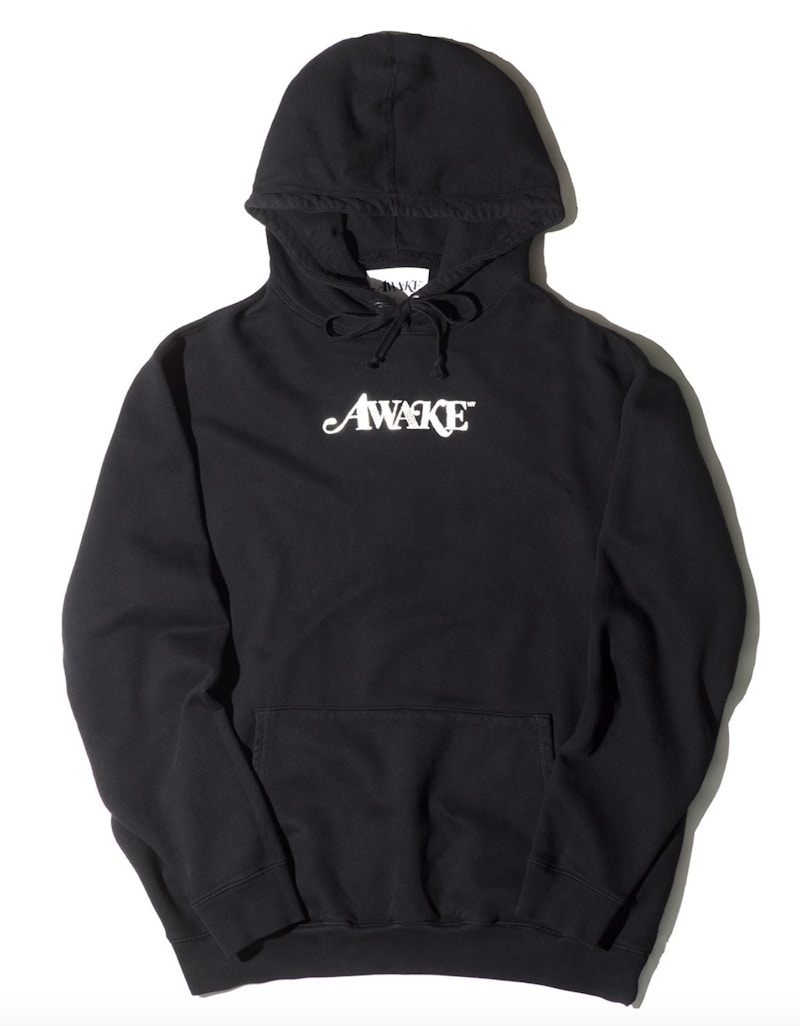 Pre-owned Awake Men's  Metallic Foil Logo Hoodie In Black