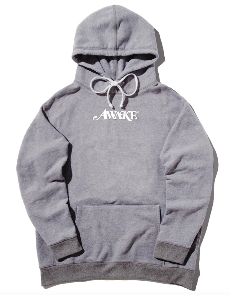 Awake Metallic Foil Logo Hoodie Gray