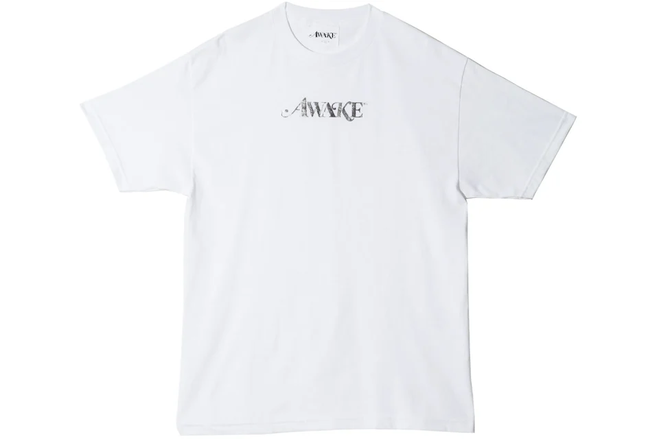 Awake Metallic Foil Logo Tee White