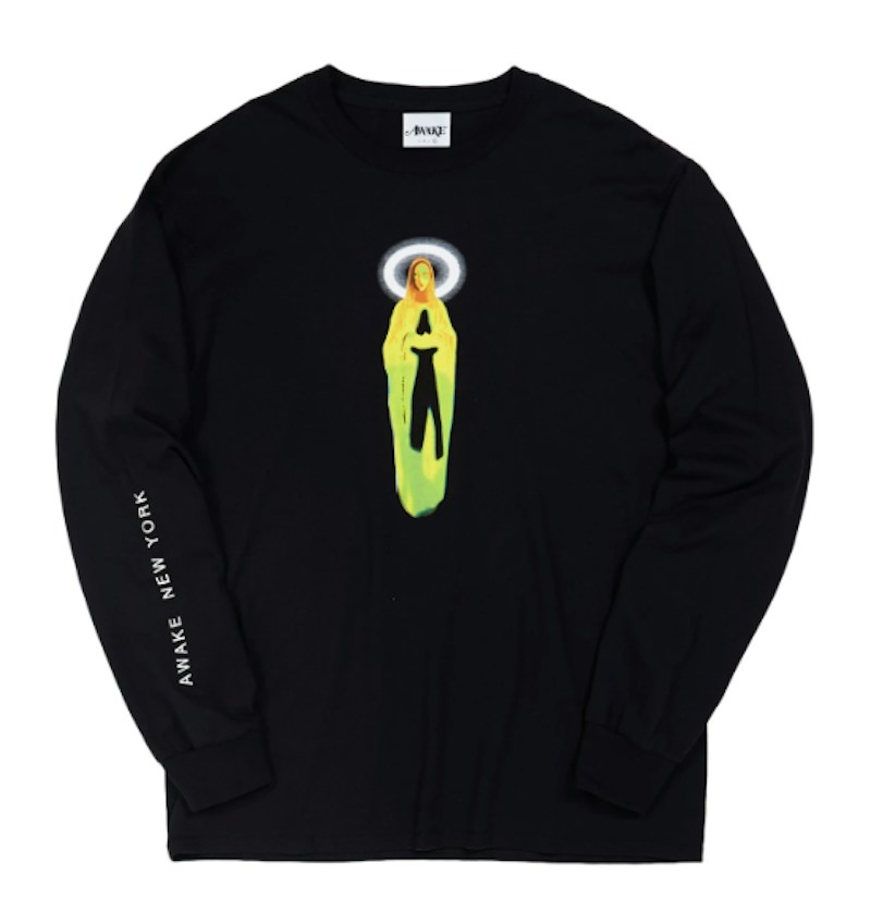 Awake Mother Mary L/S Tee Black