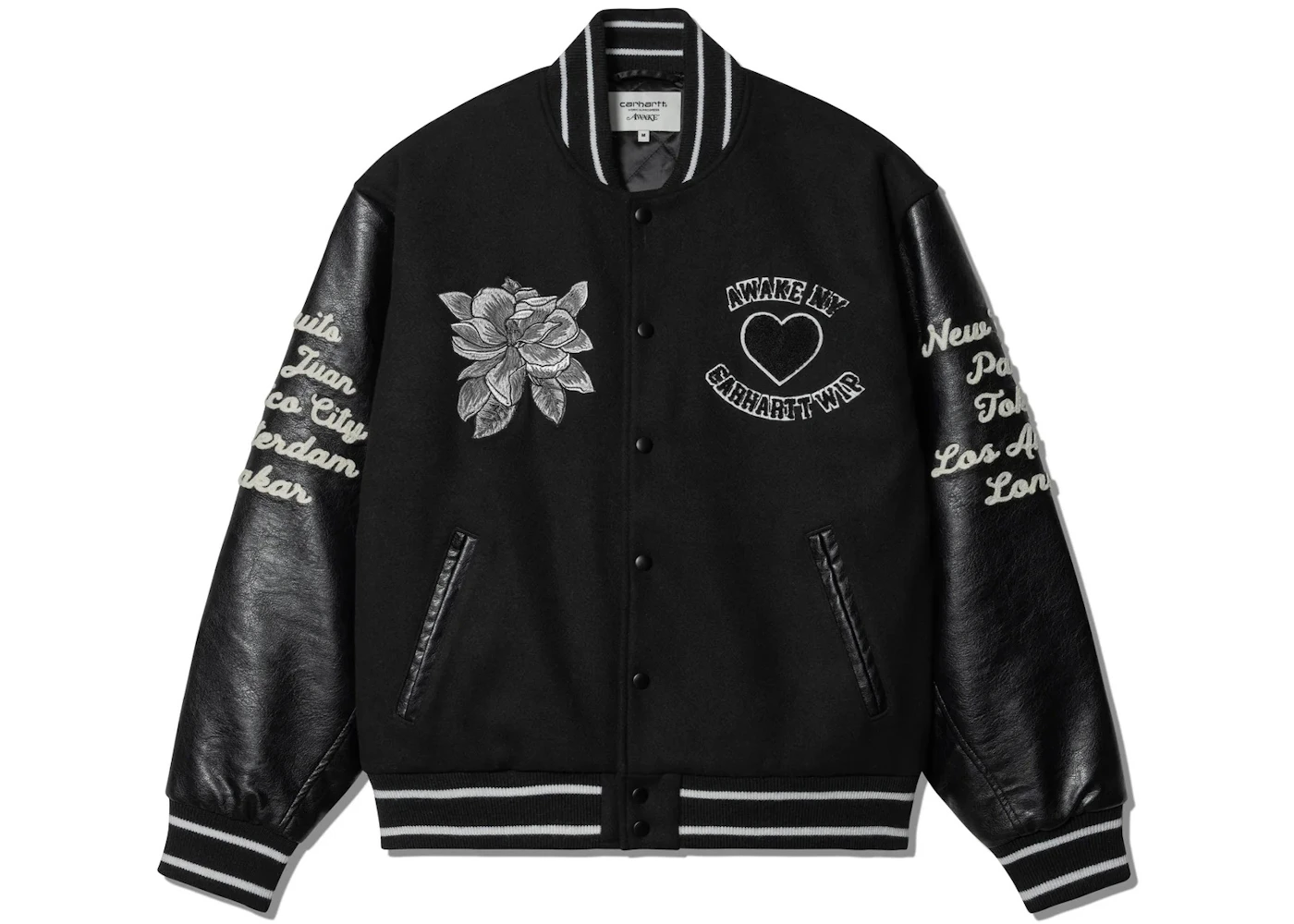 Awake NY X Carhartt WIP Teddy Jacket Black/Black Men's SS23 US