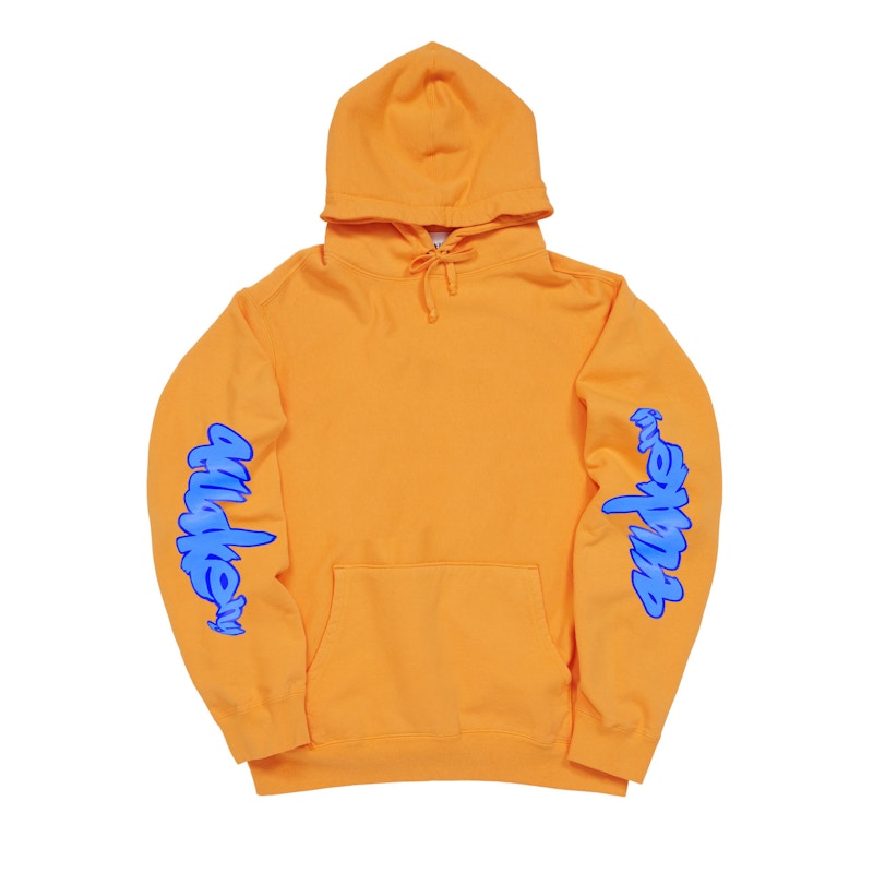 Awake Side Sleeve Logo Hoodie Orange
