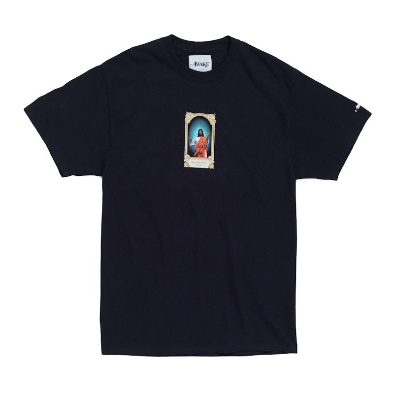 Awake Slapbox With Jesus Tee Black