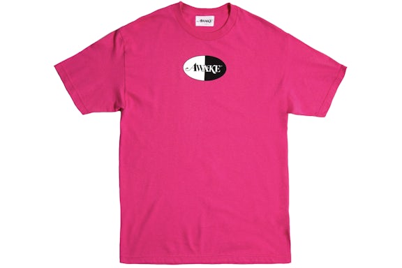 Awake Split Logo Tee Magenta