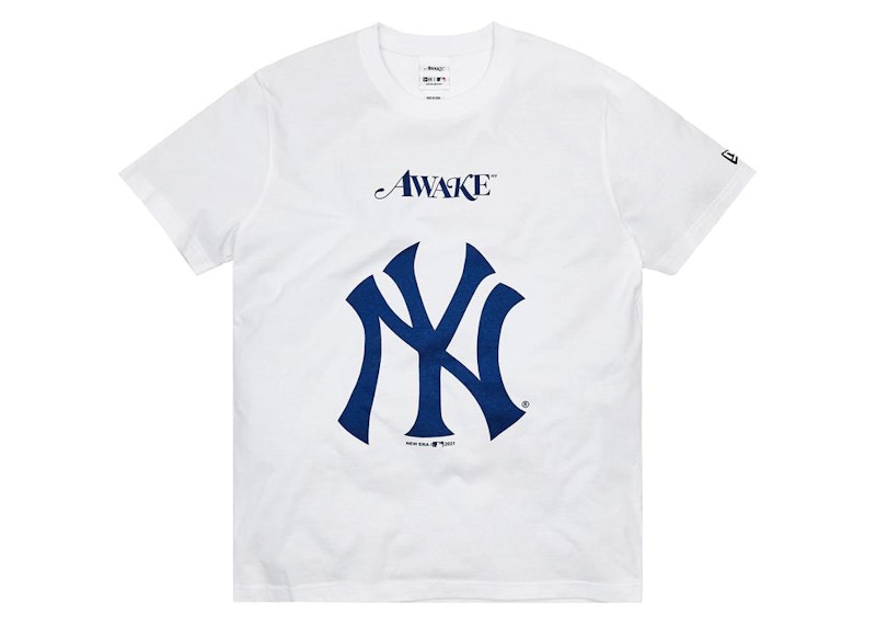 White yankees t best sale shirt