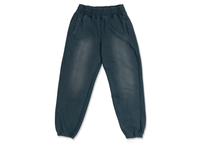 Awake Sunbleached Logo Sweatpants Blue