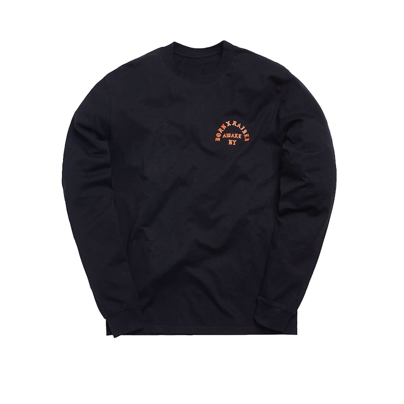 Awake x Born X Raised Coast To Coast L/S Tee Black Men's - SS21 - US