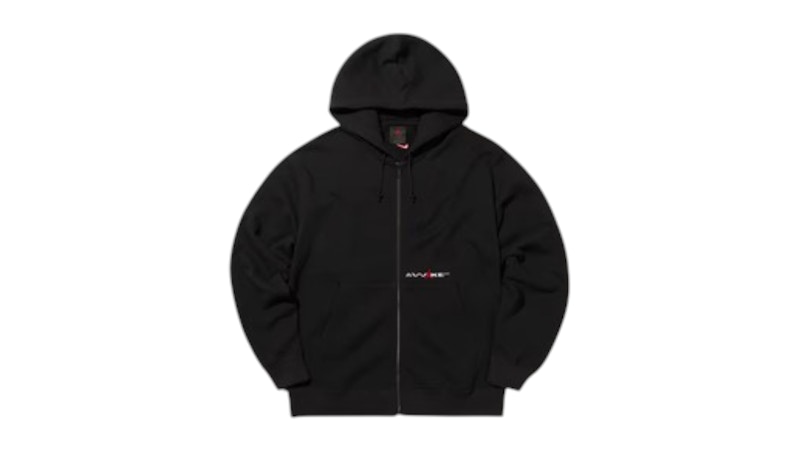 Pre-owned Awake Men's X Jordan 5 Borough Full Zip Hoodie In Black