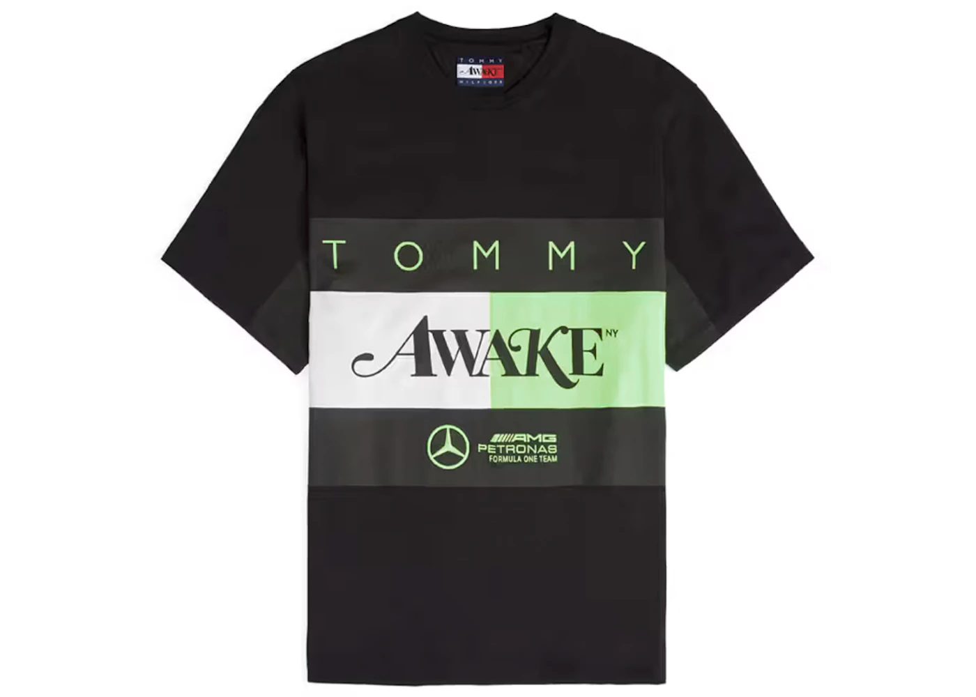 Awake x Tommy x Mercedes-AMG F1 Flag Tee Black SS23 US