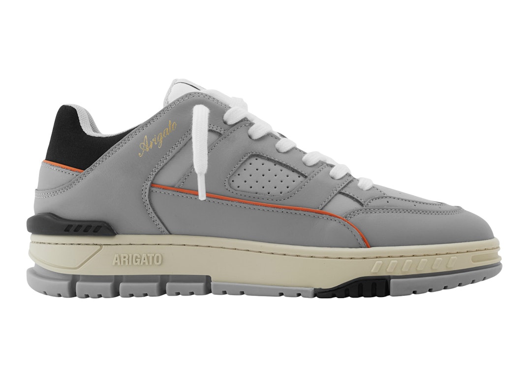 Pre-owned Axel Arigato Area Lo Sneaker Grey Orange In Grey/orange