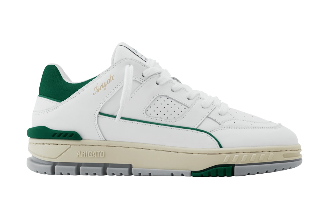 Pre-owned Axel Arigato Area Lo Sneaker White Kale Green In White/kale Green