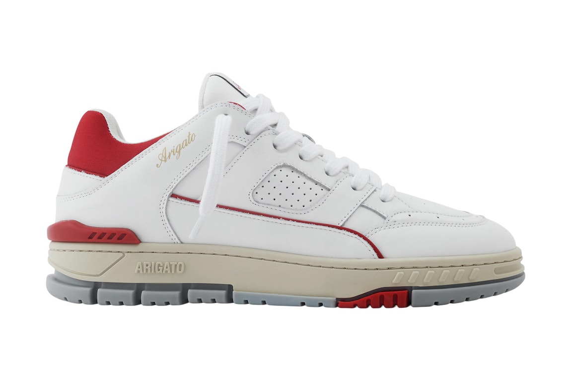 Pre-owned Axel Arigato Area Lo Sneaker White Red (women's) In White/red